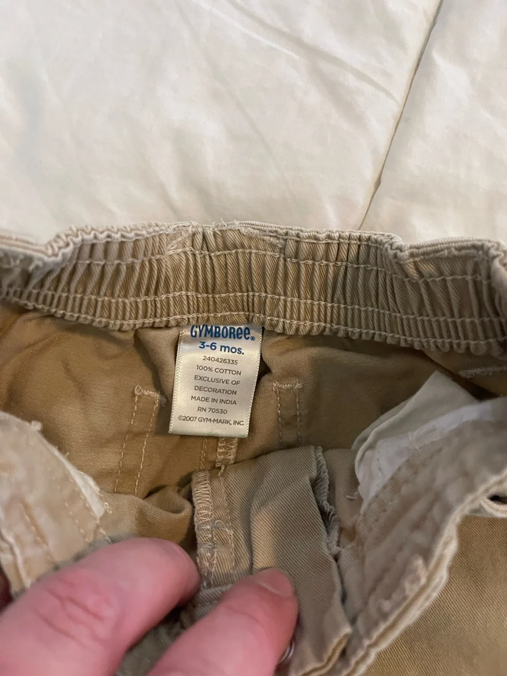 Gymboree Toddler Elastic-Waist Cargo Pants in Beige